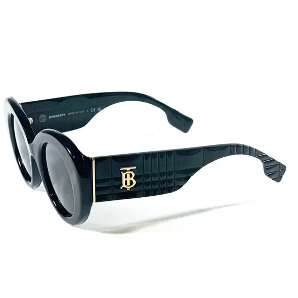 Burberry B 4370 U 3001/87 Margot Black Dark Grey 49mm Women's Sunglasses BE4370 - Picture 5 of 8